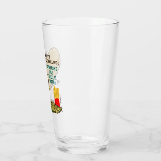 揚げ物が実際にポテトにいかになされるか タンブラーグラス (左)