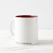 揚げ物のマグ(あずき色) ツートーンマグカップ (正面左)