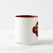 揚げ物のマグ(あずき色) ツートーンマグカップ (中央)