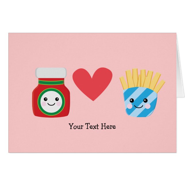 揚げ物及びケチャップ(カスタマイズ可能な) (正面横)