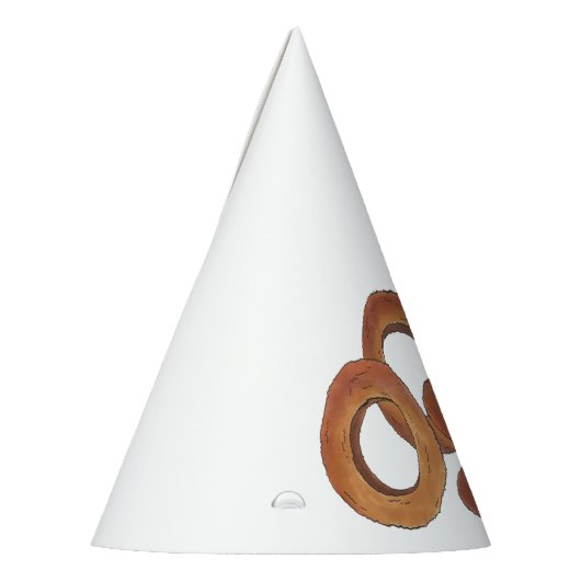 揚げ玉ねぎリングや輪ジャンクファストフードグルメ パーティーハット (左)