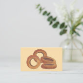 揚げ玉ねぎリングや輪ファーストフードシェフカテラー調理師 名刺 (スタンド正面)