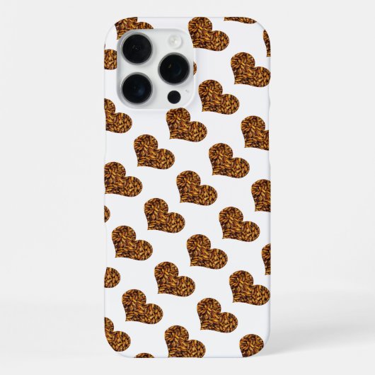 揚げ絹カイコのハート iPhoneケース (裏面)