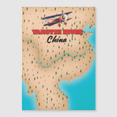 揚子江中国地図ポスター (正面)