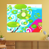 揚重カエル キャンバスプリント (インサイチュ (リビング))