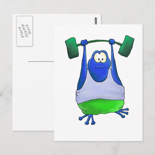 揚重カエル ポストカード (正面/裏面)