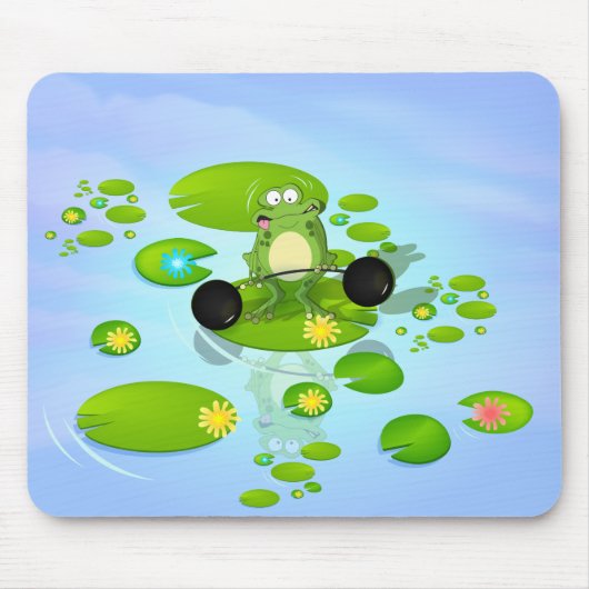 揚重カエル マウスパッド (正面)
