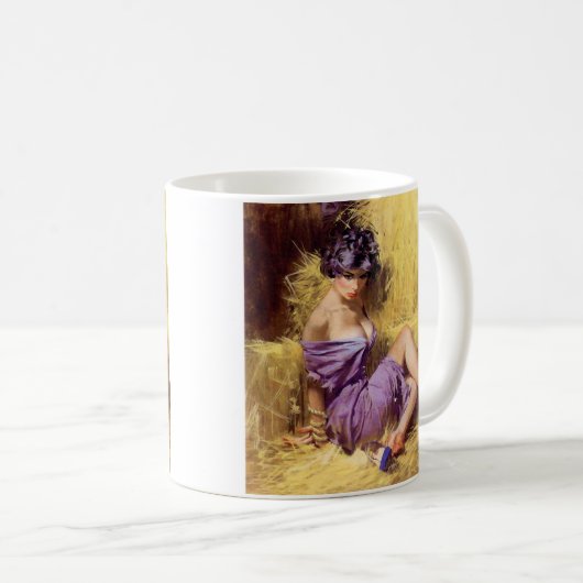 握られている捕虜美しい女性 コーヒーマグカップ (正面右)