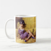 握られている捕虜美しい女性 コーヒーマグカップ (左)