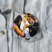 握りこぶしの隆起ボタン 缶バッジ (インサイチュ)