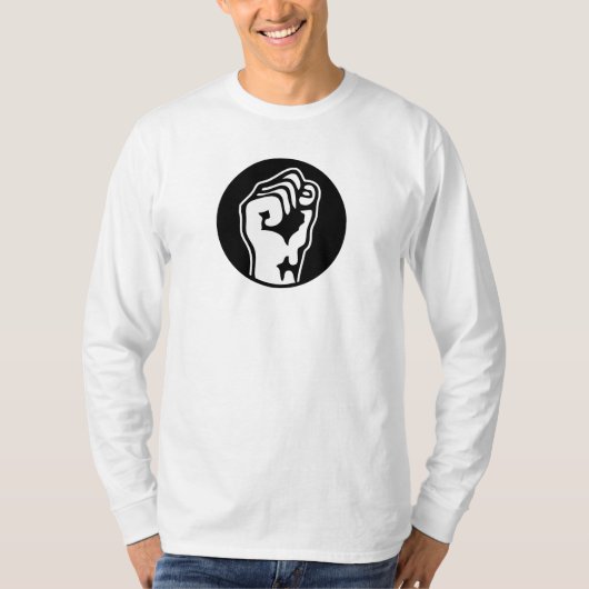 握りこぶし Tシャツ (正面)