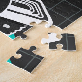 握り寿司ヴィンテージスケッチ柄 ジグソーパズル (側面)