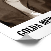 握り拳で握手できないゴルダ・ミーア ポスター (角)