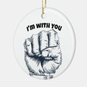 握り拳 セラミックオーナメント (左)