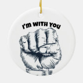 握り拳 セラミックオーナメント (裏面)