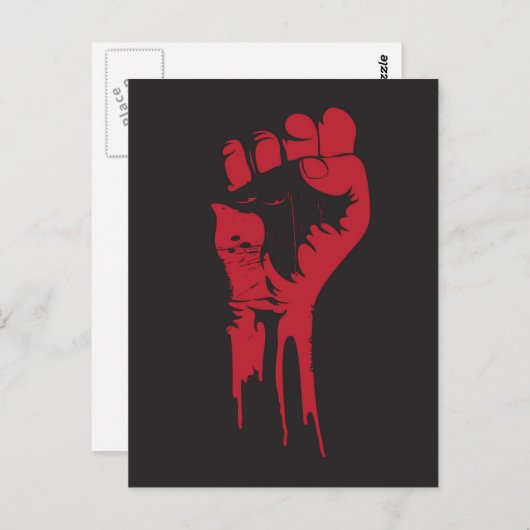 握り拳 ポストカード (正面/裏面)