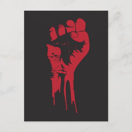 握り拳 ポストカード (正面)