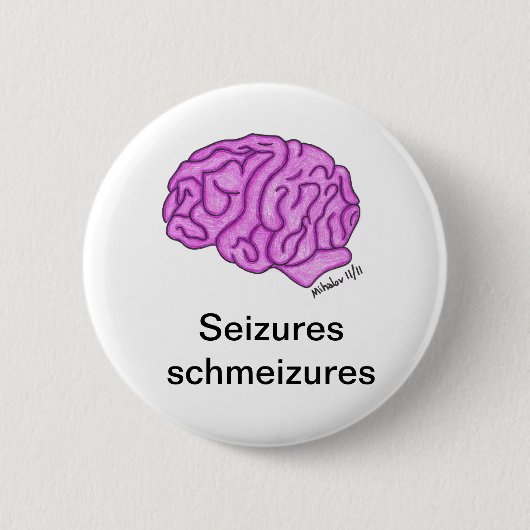 "握りschmeizures"のボタン 缶バッジ (正面)