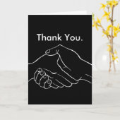 握手の挨拶カード カード (黄色い花)