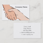 握手は名刺を渡します 名刺 (正面/裏面)