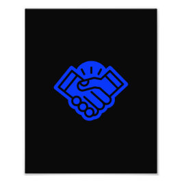 握手 フォトプリント