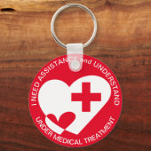 援助/救済要求 キーホルダー (正面)