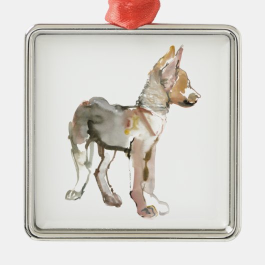 揺すって下さい メタルオーナメント (正面)