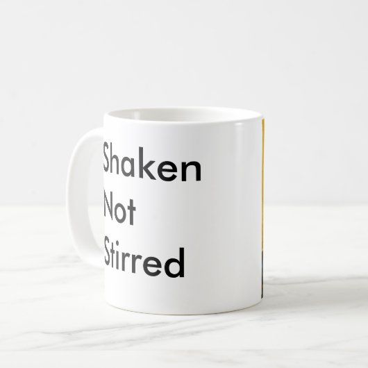 揺すられるかき混ぜられない コーヒーマグカップ (正面左)