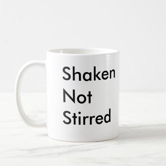 揺すられるかき混ぜられない コーヒーマグカップ (左)