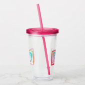 "揺すります私のきたないパン"を アクリルタンブラー (左)