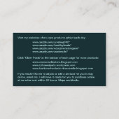 揺らめく池の名刺 名刺 (裏面)