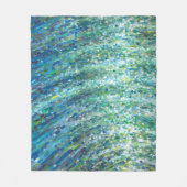揺らめく海洋波30x 40のフリースのビーチ毛布 フリースブランケット (正面)