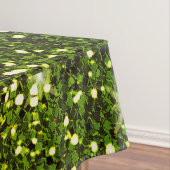 揺らめく深緑色の金ゴールドのグリッター テーブルクロス (インサイチュ)