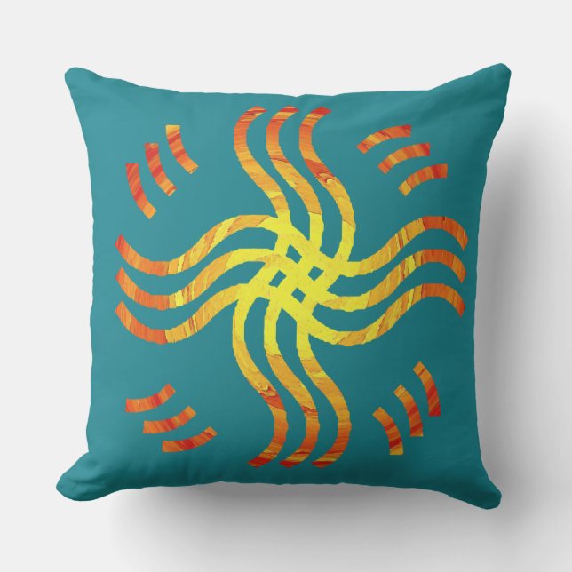 揺らめく種族の日曜日 クッション (正面)