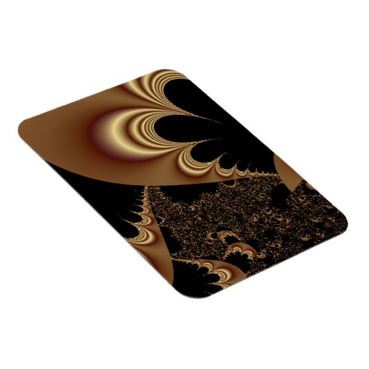 揺らめく金ゴールドパラシュート抽象芸術 マグネット (右側)