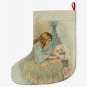 揺りかごのベビーとの守り神 ラージクリスマスストッキング (裏面)