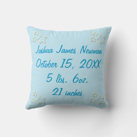 揺り木馬のベビーの記念品の枕 クッション (裏面)