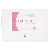 揺り木馬の女の子のテーブルカード1 (裏面横)