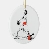 揺り木馬の女の子! セラミックオーナメント (右)