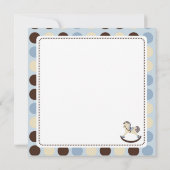 揺り木馬の男の子の正方形2 案内状 (裏面)