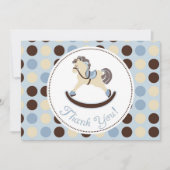 揺り木馬の男の子TYカードC2 サンキューカード (正面)