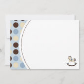 揺り木馬の男の子TYカードC2 サンキューカード (裏面)