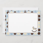 揺り木馬の男の子TYカードC サンキューカード (裏面)