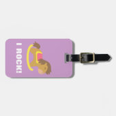 揺り木馬、私は素晴らしい、子供へ揺すります ラゲッジタグ (正面横)