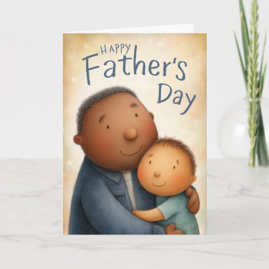 揺るぎない信念と愛の父の日のカード カード (正面)