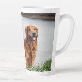 揺るぎない信感動的念 カフェラテマグ (右)