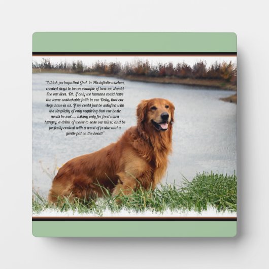 揺るぎない信感動的念 フォトプラーク (正面)