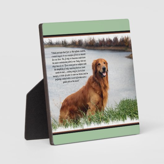 揺るぎない信感動的念 フォトプラーク (正面)