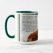 揺るぎない信感動的念 マグカップ (左)