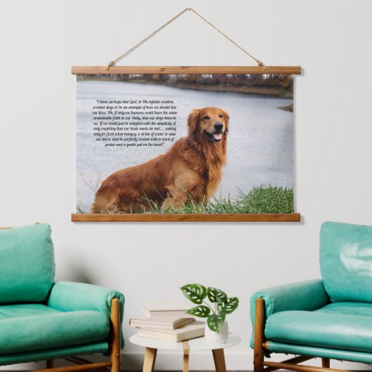 揺るぎない信感動的念 吊り下げ型タペストリー (リビング)